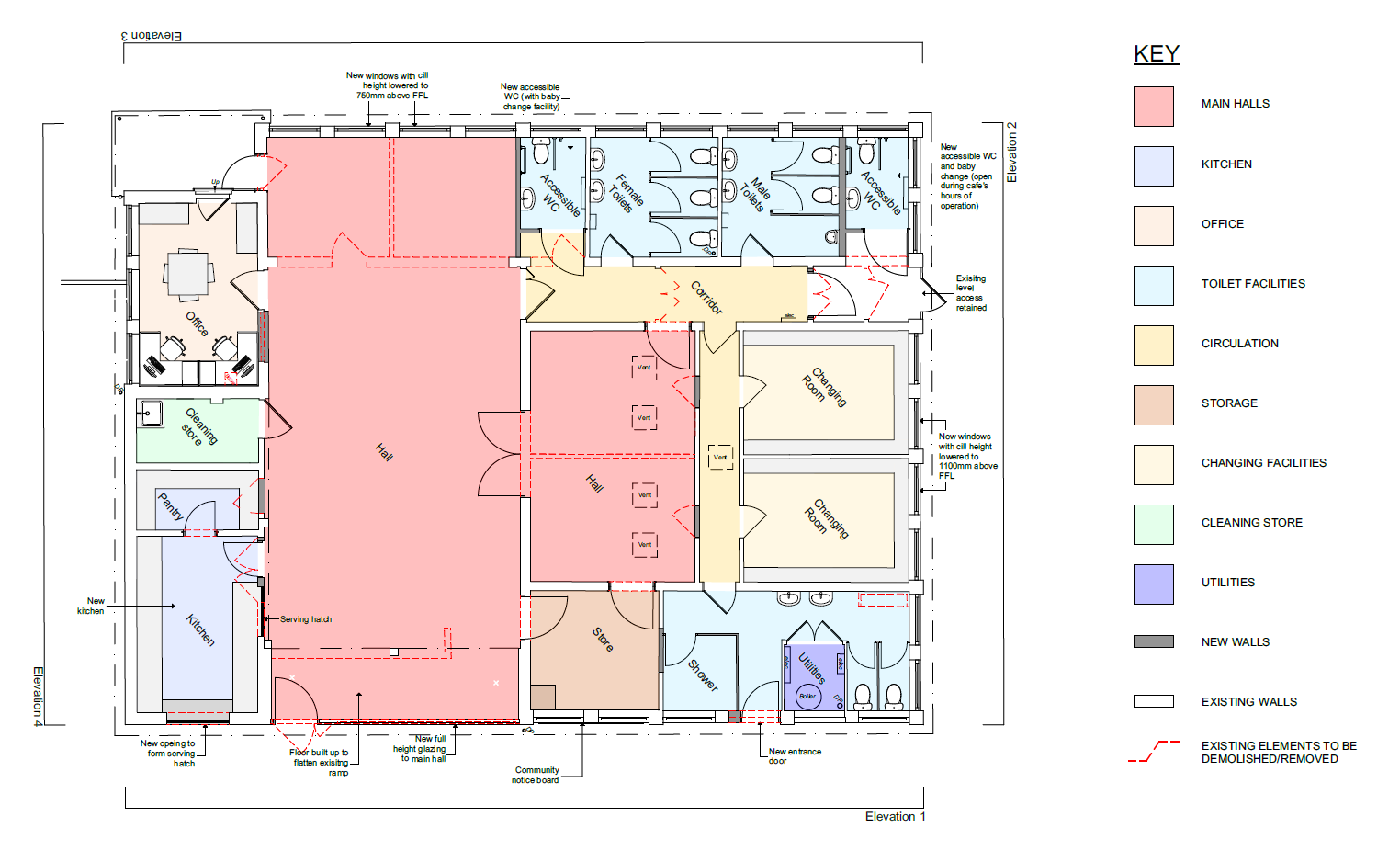 King George V Community Centre Floor Plan