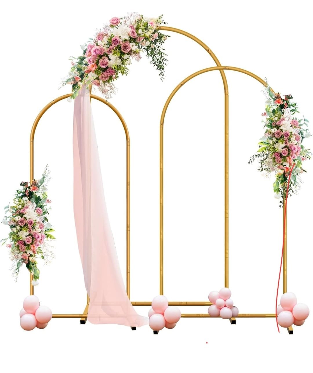 Metal Arch Backdrop Stand Set