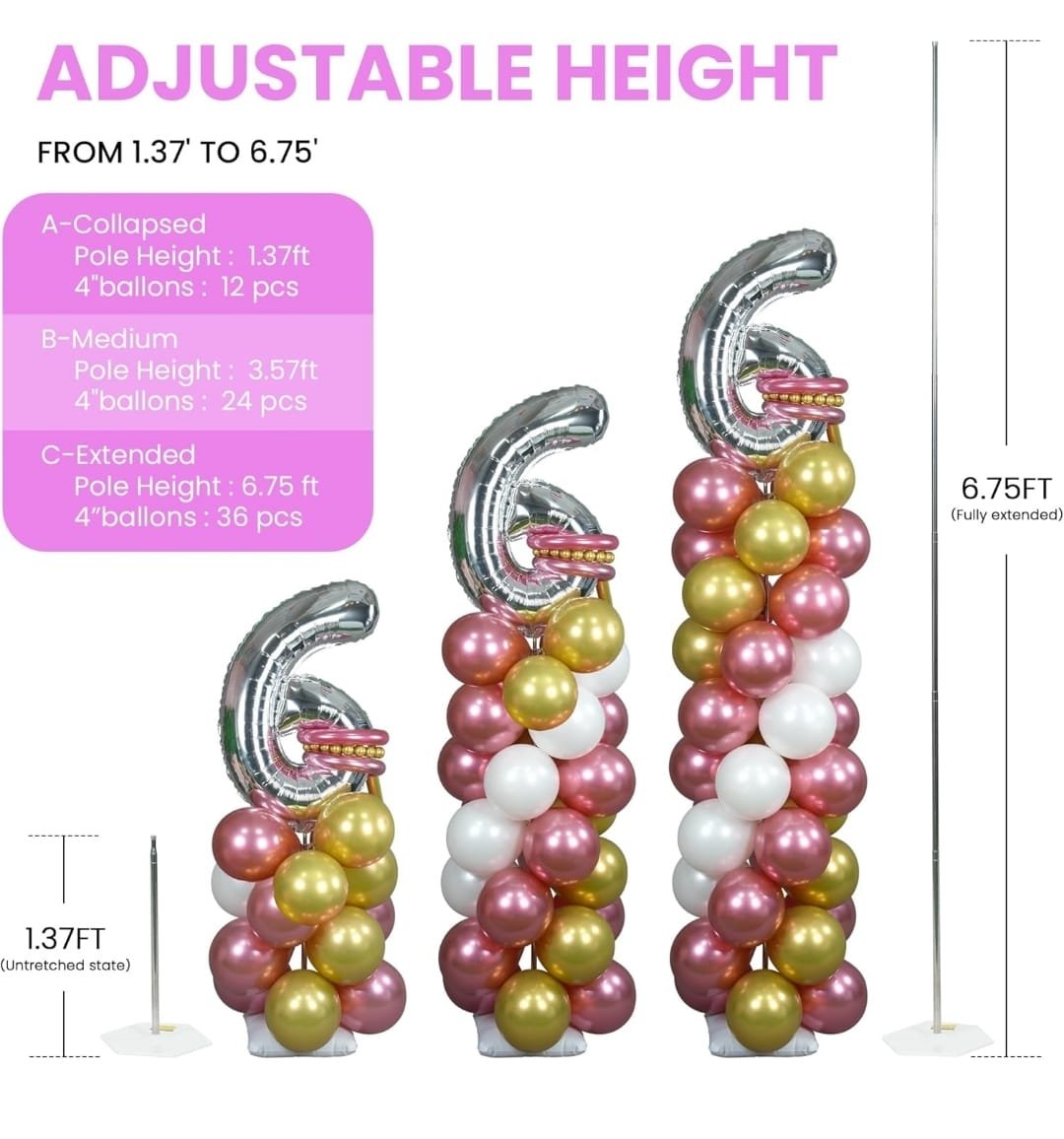 Square Balloon Arch Stand Plain